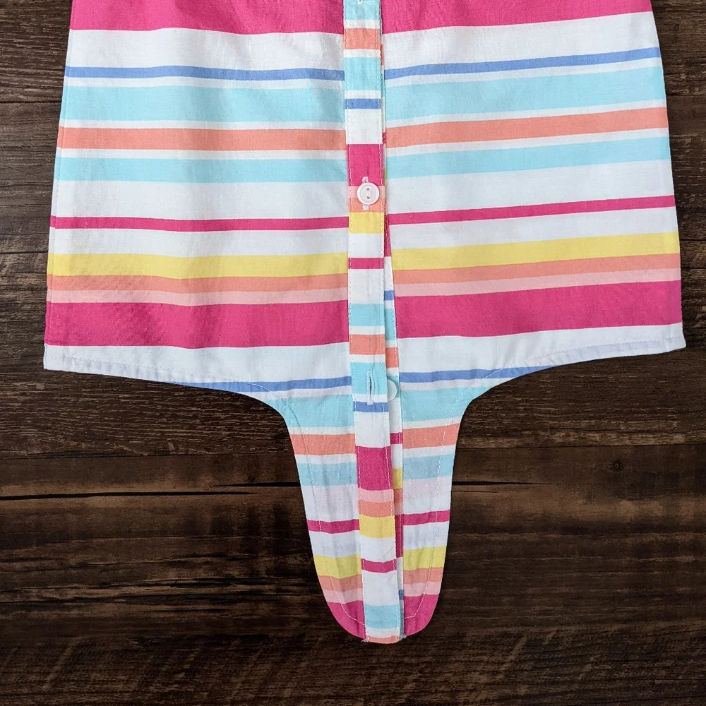 Gymboree Rainbow Stripe Tie Front Top
